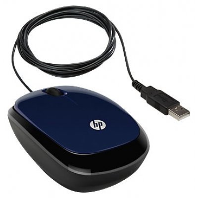   HP X1200 Revolutionary H6F00AA Wired Mouse Blue USB - #1