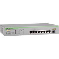  Allied Telesis Unmanaged Gigabit PoE+ Switch with 8 x 10/100/1000T ports and 1 x 1G SFP uplink (AT-GS900/8PS-50)