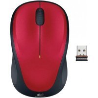  Logitech Wireless Mouse M235 Red-Black USB