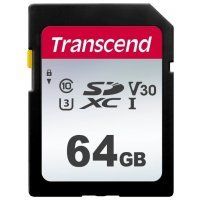   Transcend 64GB SDXC UHS-I U3 SD card (TS64GSDC300S)