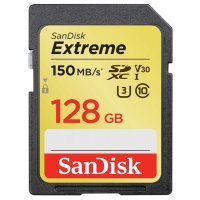   Sandisk 128GB SDXC Class 10 V30 UHS-I U3 Extreme 150MB/s SDSDXV5-128G-GNCIN