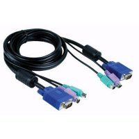  D-Link DKVM-CB, Cable Kit for DKVM Products, PS/2 keyboard cable, PS/2 mouse cable, Monitor cable, 1.8m / DKVM-CB