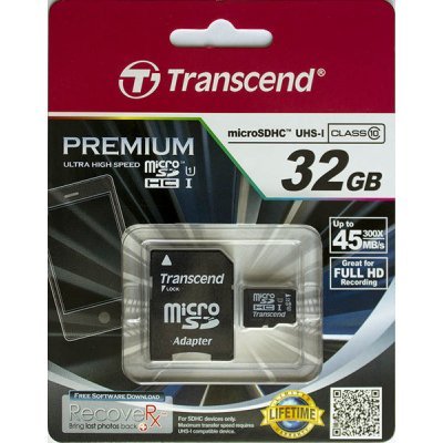    Transcend 32Gb microSDHC Class 10 UHS-1 (TS32GUSDU1)